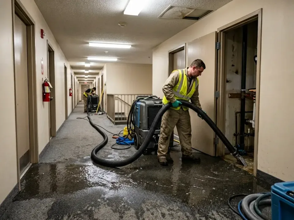 multi-unit-apartment-hallway-f-005 — frequently asked questions, Emergency Burst Pipe Water Extraction & Removal in Park Cit…